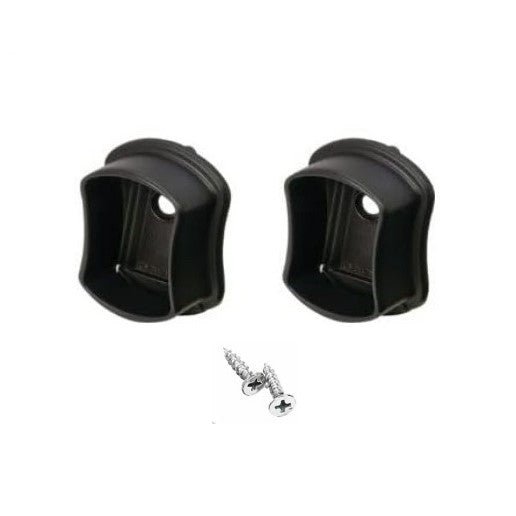TAG Hardware 1 Pair Premium Concave Wardrobe End Support with Installation screws - KI Home