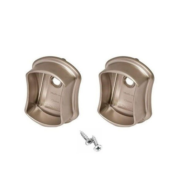 TAG Hardware 1 Pair Premium Concave Wardrobe End Support with Installation screws - KI Home