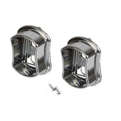 TAG Hardware 1 Pair Premium Concave Wardrobe End Support with Installation screws - KI Home