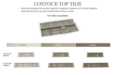 TAG Hardware Contour Premium Top Tray Trim - to - Fit Faux Leather Kit - KI Home