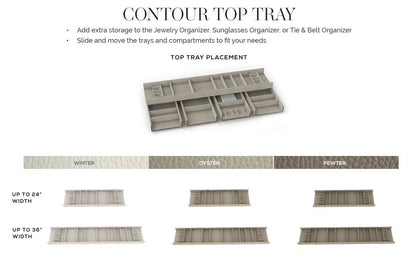 TAG Hardware Contour Premium Top Tray Trim - to - Fit Faux Leather Kit - KI Home