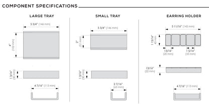 TAG Hardware Contour Premium Top Tray Trim - to - Fit Faux Leather Kit - KI Home