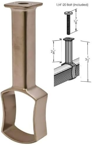 TAG Hardware Custom Cut-to-Size Premium Concave Closet Rod with End Supports | Made-to-Order Wardrobe Hanging Rod with Insert Plastic Cap (12 - 92 Inches) - KI Home