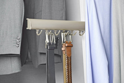 TAG Hardware Designer 5 - Hook Telescopic Valet Belt Rack - KI Home