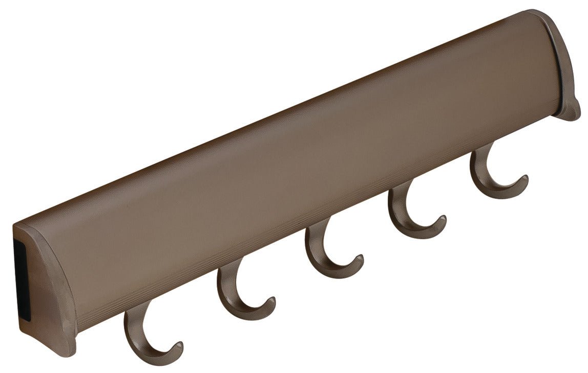 TAG Hardware Designer 5 - Hook Valet Belt Tie Rack Closet Organizer with 11.75 Inch Extension - KI Home