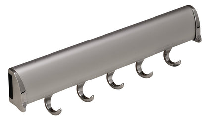 TAG Hardware Designer 5 - Hook Valet Belt Tie Rack Closet Organizer with 11.75 Inch Extension - KI Home