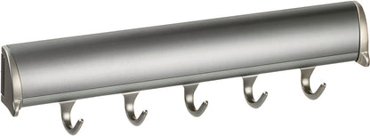 TAG Hardware Designer 5 - Hook Valet Belt Tie Rack Closet Organizer with 11.75 Inch Extension - KI Home