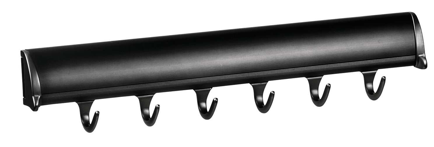 TAG Hardware Designer 6 - Hook Valet Belt Tie Rack Closet Organizer with 13.75 Inch Extension - KI Home