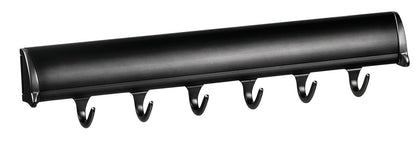 TAG Hardware Designer 6 - Hook Valet Belt Tie Rack Closet Organizer with 13.75 Inch Extension - KI Home