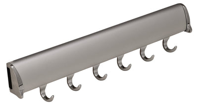 TAG Hardware Designer 6 - Hook Valet Belt Tie Rack Closet Organizer with 13.75 Inch Extension - KI Home