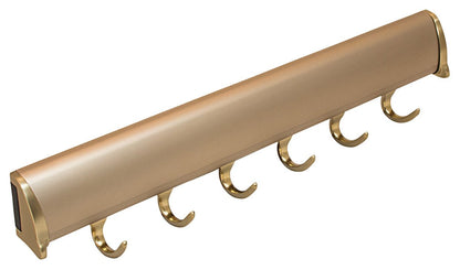 TAG Hardware Designer 6 - Hook Valet Belt Tie Rack Closet Organizer with 13.75 Inch Extension - KI Home