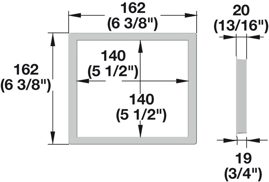 TAG Hardware Double Outlet Grommet Wall Switch Outlet - KI Home