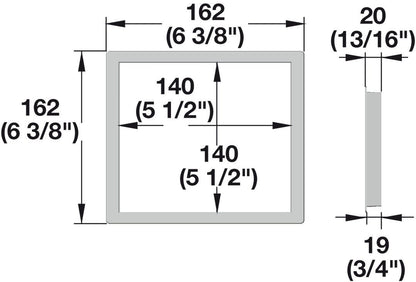 TAG Hardware Double Outlet Grommet Wall Switch Outlet - KI Home