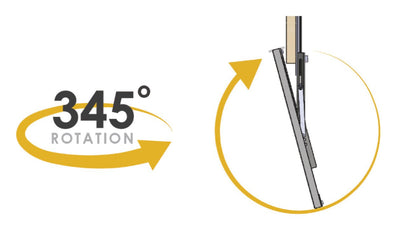 TAG Hardware Elite Full - Rotation Pull - Out Closet Mirror | Multiple Finishes - KI Home