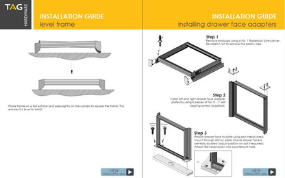 TAG Hardware ENGAGE Closet Pant Rack Organizer with Hangers Full Extension Soft - Close Slides - KI Home