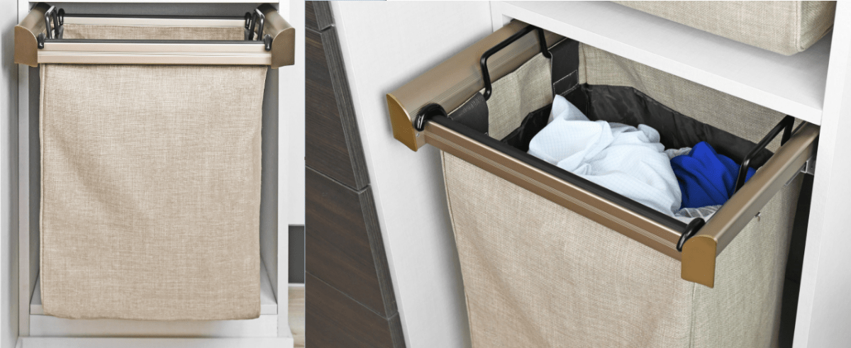 TAG Hardware Engage Premium Fully Lined Fabric Hamper Replacement Laundry Bag without Handles - KI Home