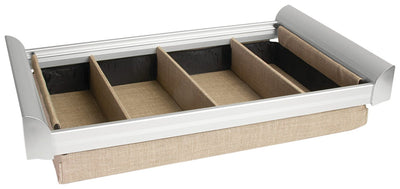 TAG Hardware Engage Pullout Lingerie Organizer | Soft - Close Undermount Slides, 14 - Inch Depth - KI Home