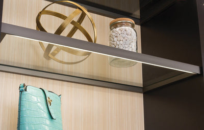 TAG Hardware Illuminated Glass Shelf Cool White Light (4000K) with 12V Loox LED Lighting - KI Home