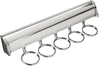 TAG Hardware Premium 5 - Ring Full Extension Pullout Closet Wardrobe Scarf Rack - KI Home