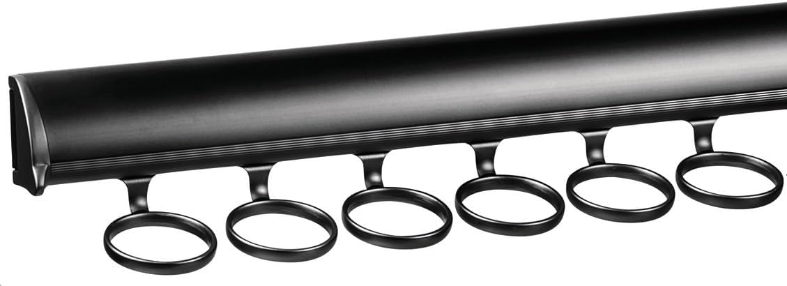 TAG Hardware Premium 6 Hook Full Extension Pullout Closet Wardrobe Scarf Rack - KI Home