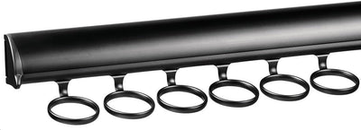 TAG Hardware Premium 6 Hook Full Extension Pullout Closet Wardrobe Scarf Rack - KI Home