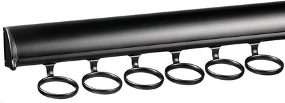 TAG Hardware Premium 6 Hook Full Extension Pullout Closet Wardrobe Scarf Rack - KI Home