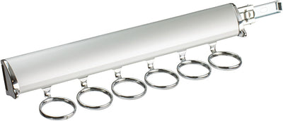 TAG Hardware Premium 6 Hook Full Extension Pullout Closet Wardrobe Scarf Rack - KI Home