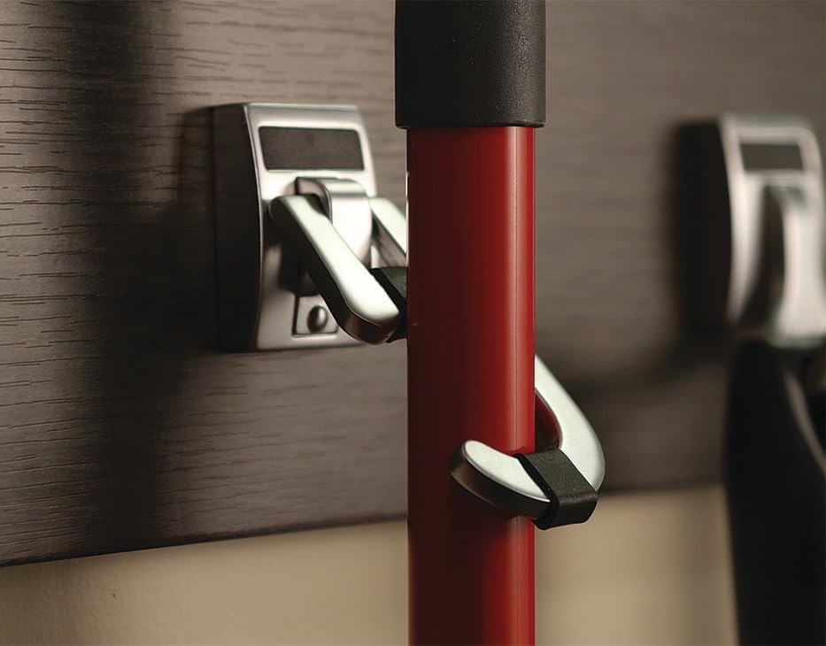 TAG Hardware Premium Cleat Mount Broom and Mop Hook with Protective Non - Slip Rubber - KI Home