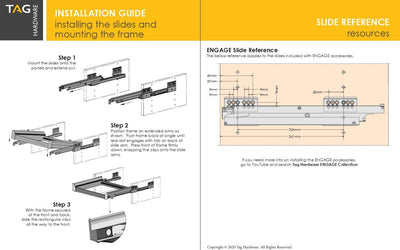 TAG Hardware Premium Closet Laundry Hamper Full Extension Soft - Close and Removable Bags and Handles - KI Home