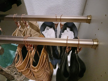 TAG Hardware Premium Concave Wardrobe Rod - Scratch - Resistant, Multiple Finishes & Lengths - KI Home