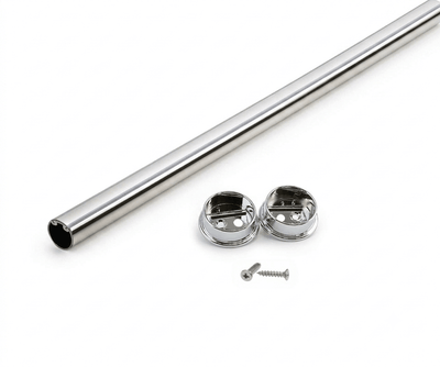 TAG Hardware Premium Custom Cut-to-Size Elite 1-5/16" Round Wardrobe Closet Rod Kit - KI Home