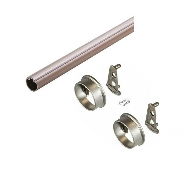 TAG Hardware Premium Custom Cut-to-Size Elite 1-5/16" Round Wardrobe Closet Rod Kit - KI Home
