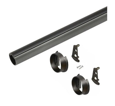 TAG Hardware Premium Custom Cut-to-Size Elite 1-5/16" Round Wardrobe Closet Rod Kit - KI Home