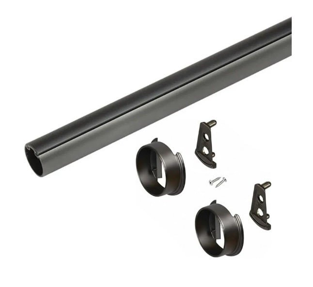 TAG Hardware Premium Custom Cut-to-Size Elite 1-5/16" Round Wardrobe Closet Rod Kit - KI Home