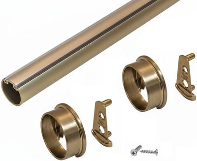 TAG Hardware Premium Custom Cut-to-Size Elite 1-5/16" Round Wardrobe Closet Rod Kit - KI Home