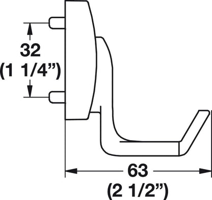 TAG Hardware Premium Double Hook Cleat Mount Organizer Rack - KI Home