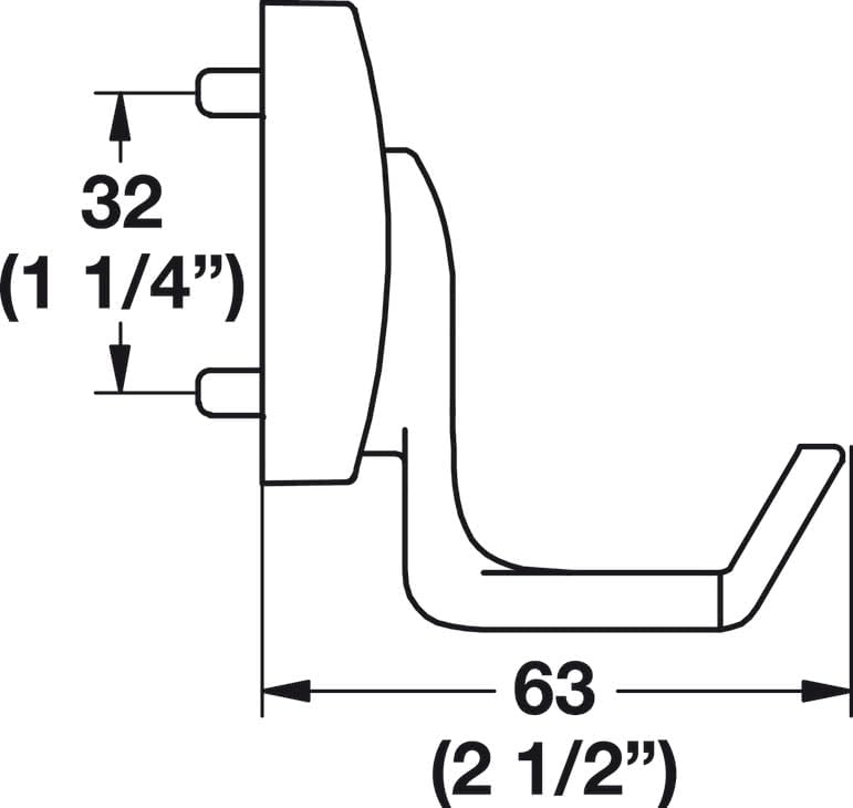 TAG Hardware Premium Double Hook Cleat Mount Organizer Rack - KI Home