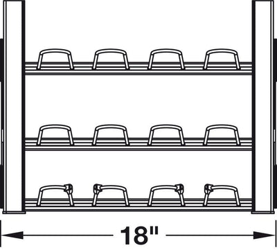 TAG Hardware Premium Shoe Rack Closet Wardrobe Organizer with Full extension Pullout Soft Close slides - KI Home