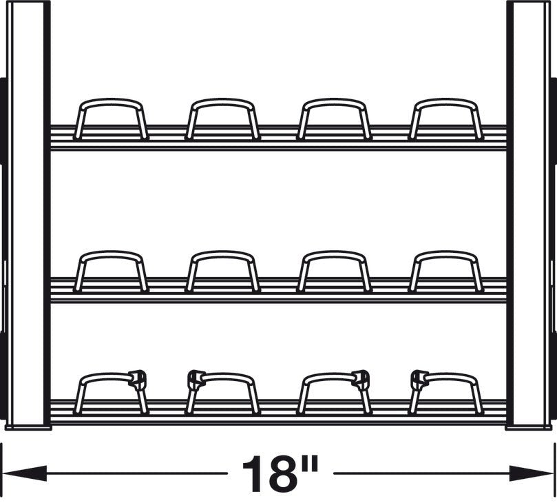 TAG Hardware Premium Shoe Rack Closet Wardrobe Organizer with Full extension Pullout Soft Close slides - KI Home
