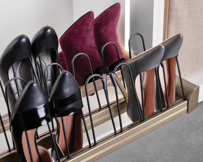 TAG Hardware Premium Shoe Rack Closet Wardrobe Organizer with Full extension Pullout Soft Close slides - KI Home