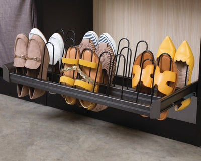 TAG Hardware Premium Shoe Rack Closet Wardrobe Organizer with Full extension Pullout Soft Close slides - KI Home