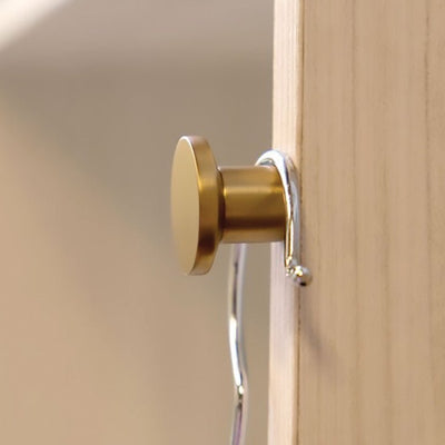 TAG Hardware Premium Valet Button: Retractable, Sleek Hanging Hook for Coats, Hats & Bags - KI Home