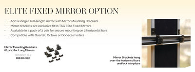 TAG Hardware Symphony Rail Accessory Mirror (9" x 14") - KI Home