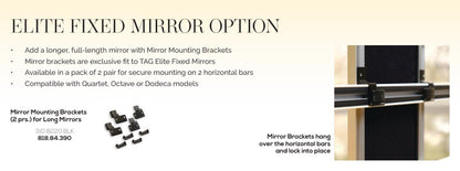 TAG Hardware Symphony Rail Accessory Mirror (9" x 14") - KI Home