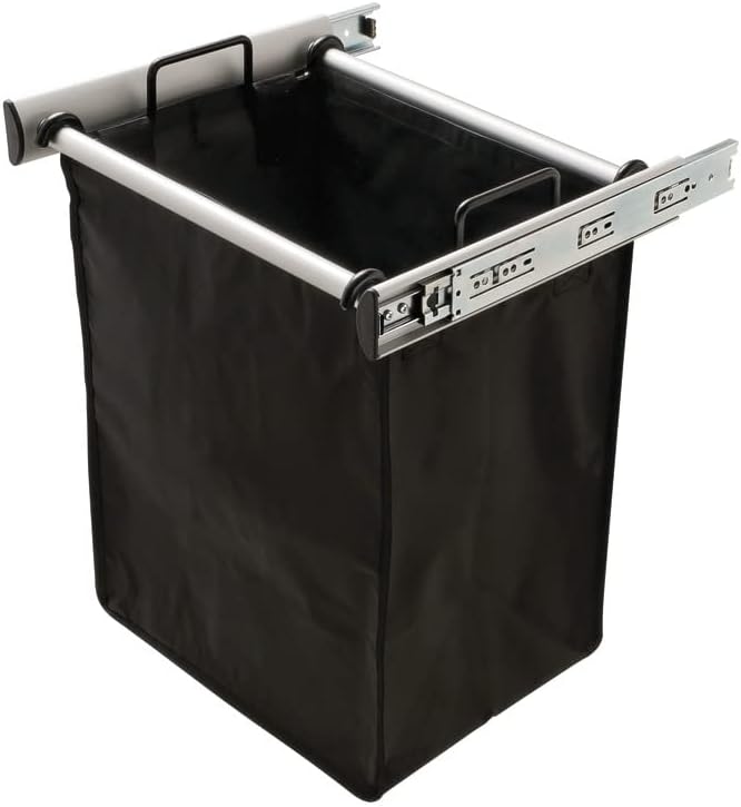 TAG Hardware Synergy Collection Full Extension Pullout Laundry Hamper with Removable Bag(s) and Handles - KI Home