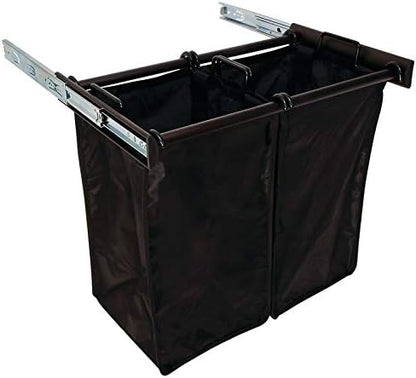 TAG Hardware Synergy Collection Full Extension Pullout Laundry Hamper with Removable Bag(s) and Handles - KI Home