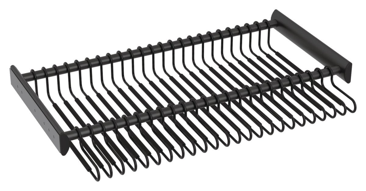 TAG Hardware SYNERGY Full Extension Slides Pull-Out Pant Rack Slides Closet Organizer - KI Home