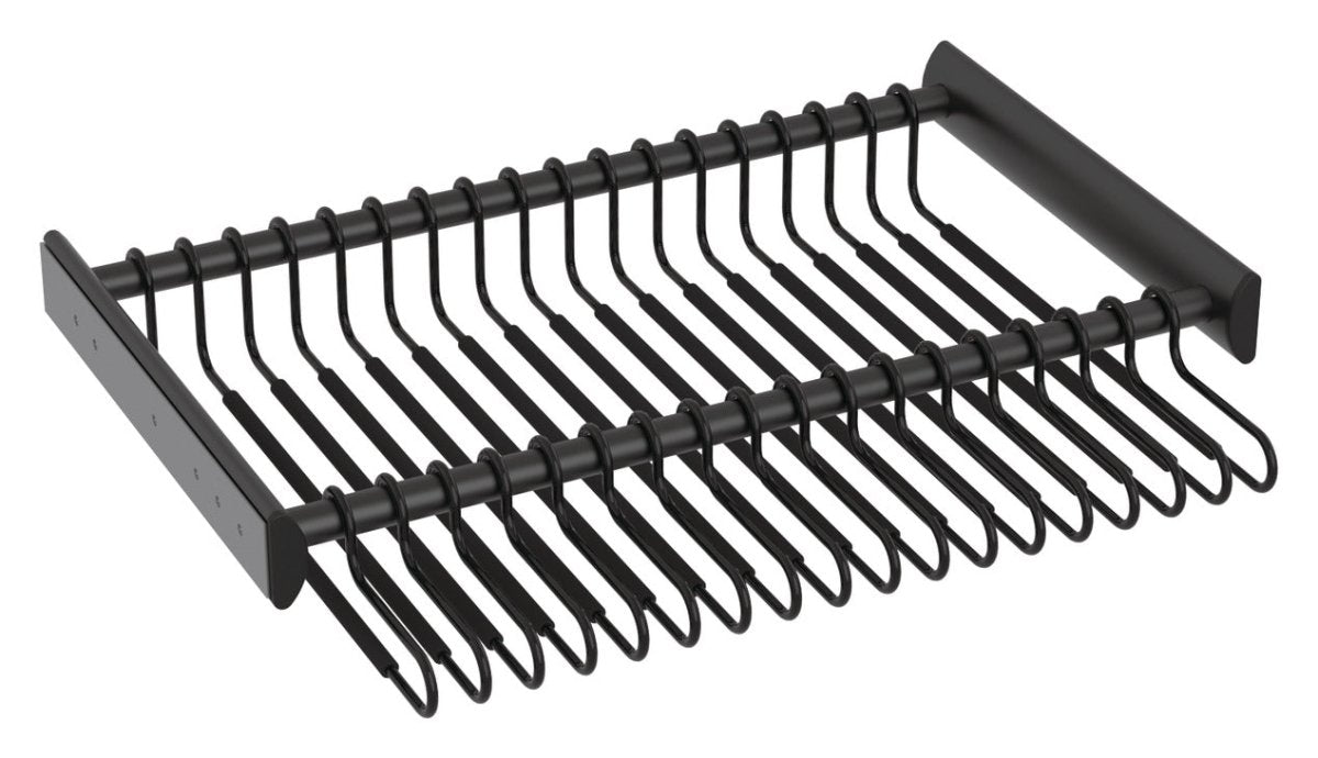 TAG Hardware SYNERGY Full Extension Slides Pull-Out Pant Rack Slides Closet Organizer - KI Home