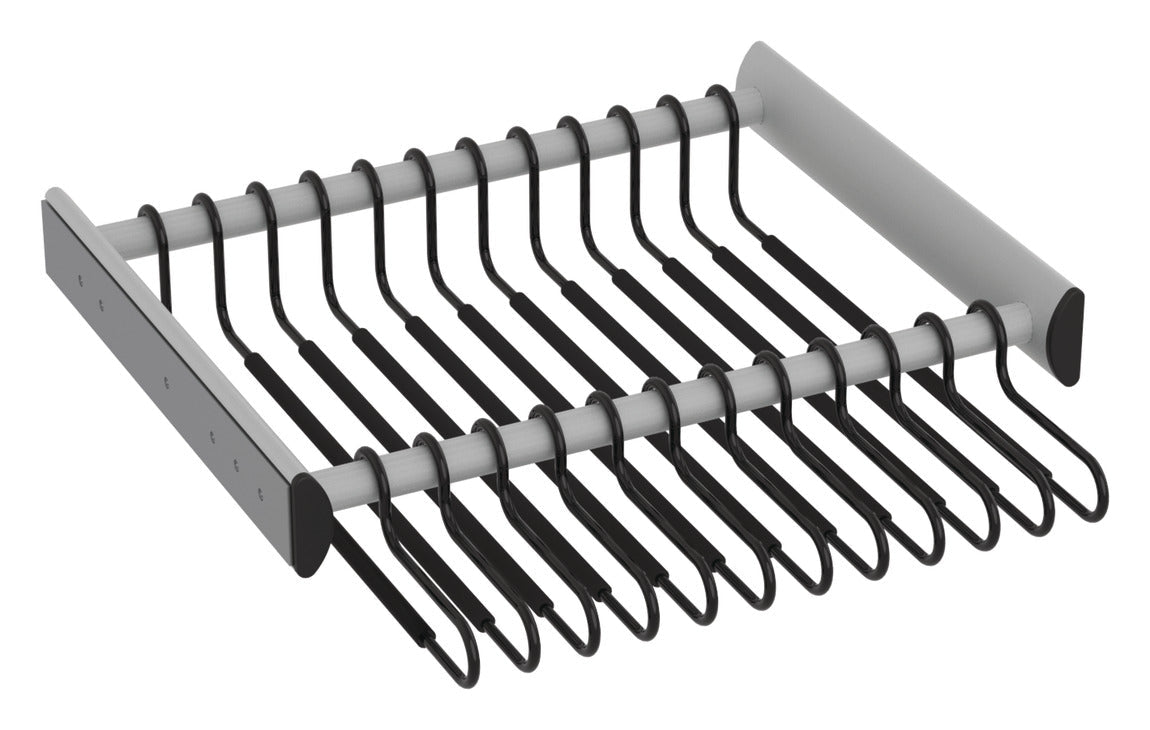 TAG Hardware SYNERGY Full Extension Slides Pull-Out Pant Rack Slides Closet Organizer - KI Home