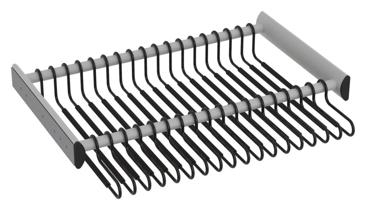 TAG Hardware SYNERGY Full Extension Slides Pull-Out Pant Rack Slides Closet Organizer - KI Home